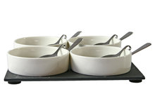 Cosy Trendy Aperoset Tapas Met 4 Schaaltjes Op Leisteen cosy trendy kopen in de aanbieding Cosy Trendy Aperoset Tapas Met 4 Schaaltjes Op Leisteen cosy trendy kopen in de aanbieding