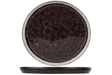 Cosy Trendy Laguna Azzuro Dessertbord Rond 21 Cm Zwart Donkerpaars cosy trendy kopen in de aanbieding