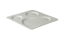 Bord Vierkant Met 2 Ronde Spiegels 30 Cm Q Fine China huismerk kopen in de aanbieding Bord Vierkant Met 2 Ronde Spiegels 30 Cm Q Fine China huismerk kopen in de aanbieding