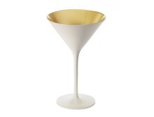Genware Cocktailglas Martini Wit Goud Olympic genware kopen in de aanbieding